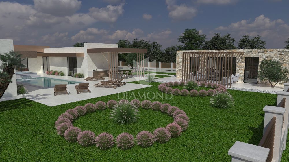 Moderna casa a un piano a Liznjan