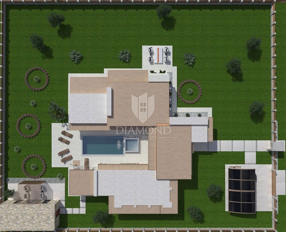 Moderna casa a un piano a Liznjan