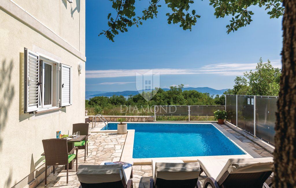 Labin, dintorni, bella casa con vista sul mare