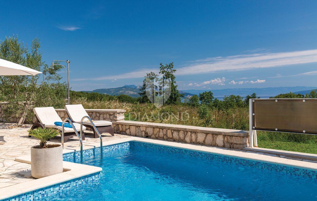 Labin, dintorni, bella casa con vista sul mare