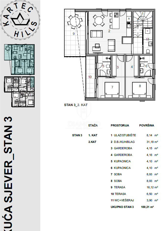 Appartamento Krk, 79,21m2