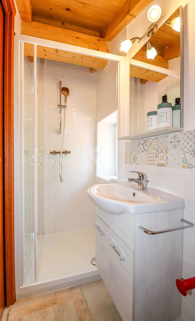 Rovigno, dintorni, casa in pietra con piscina e ampio giardino