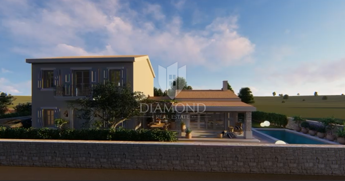 Cittanova, dintorni! Bellissima villa in costruzione a 700 m dal mare!