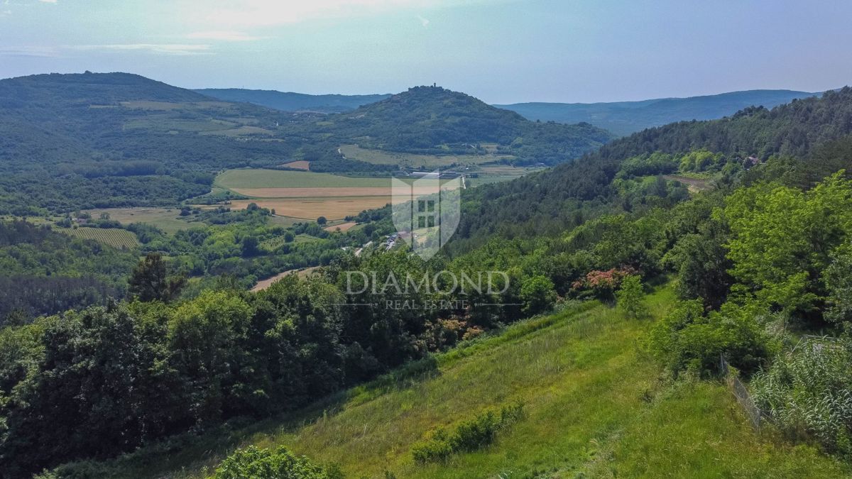 Istria, Montona, terreno con permesso di costruzione!