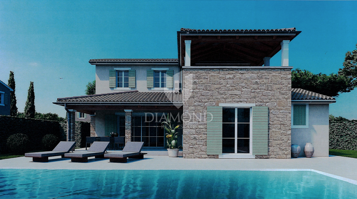 Sv. Lovreč – terreno 943 m² per costruzione villa con piscina