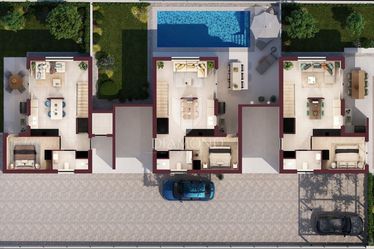 Parenzo – Moderna casa nuova con piscina privata
