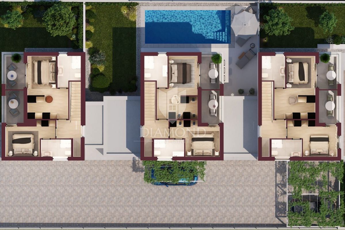 Parenzo – Moderna casa nuova con piscina privata