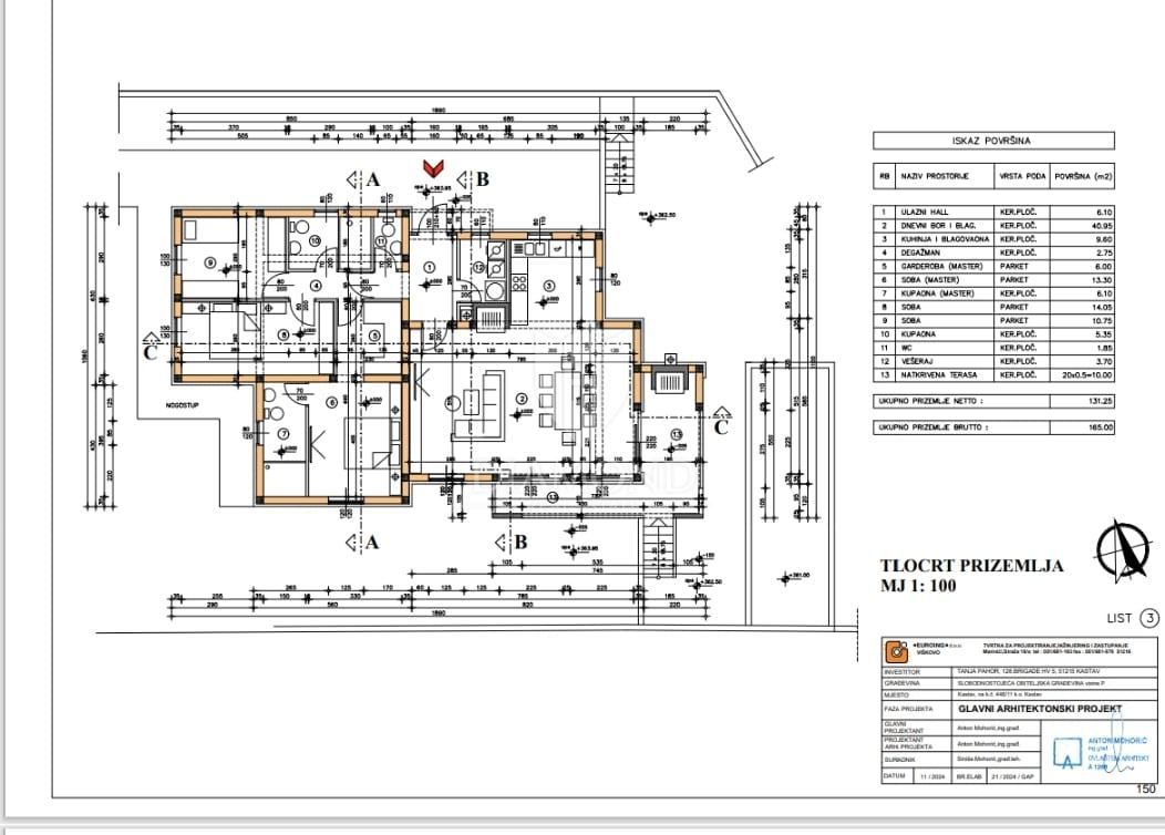 Terreno Brnčići, Kastav, 605m2
