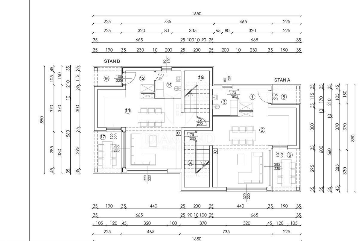 Labin, appartamento in costruzione nel centro città