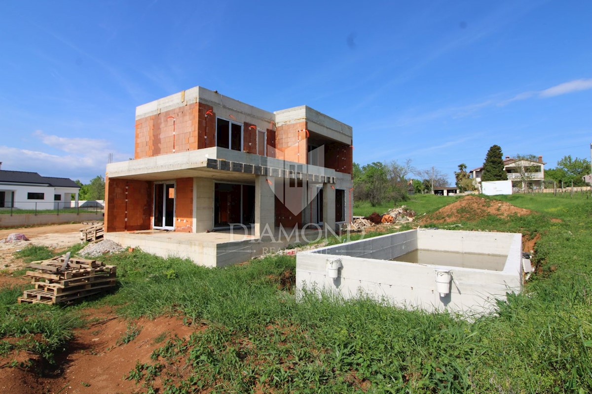 Labin, dintorni, casa vacanze di nuova costruzione con piscina