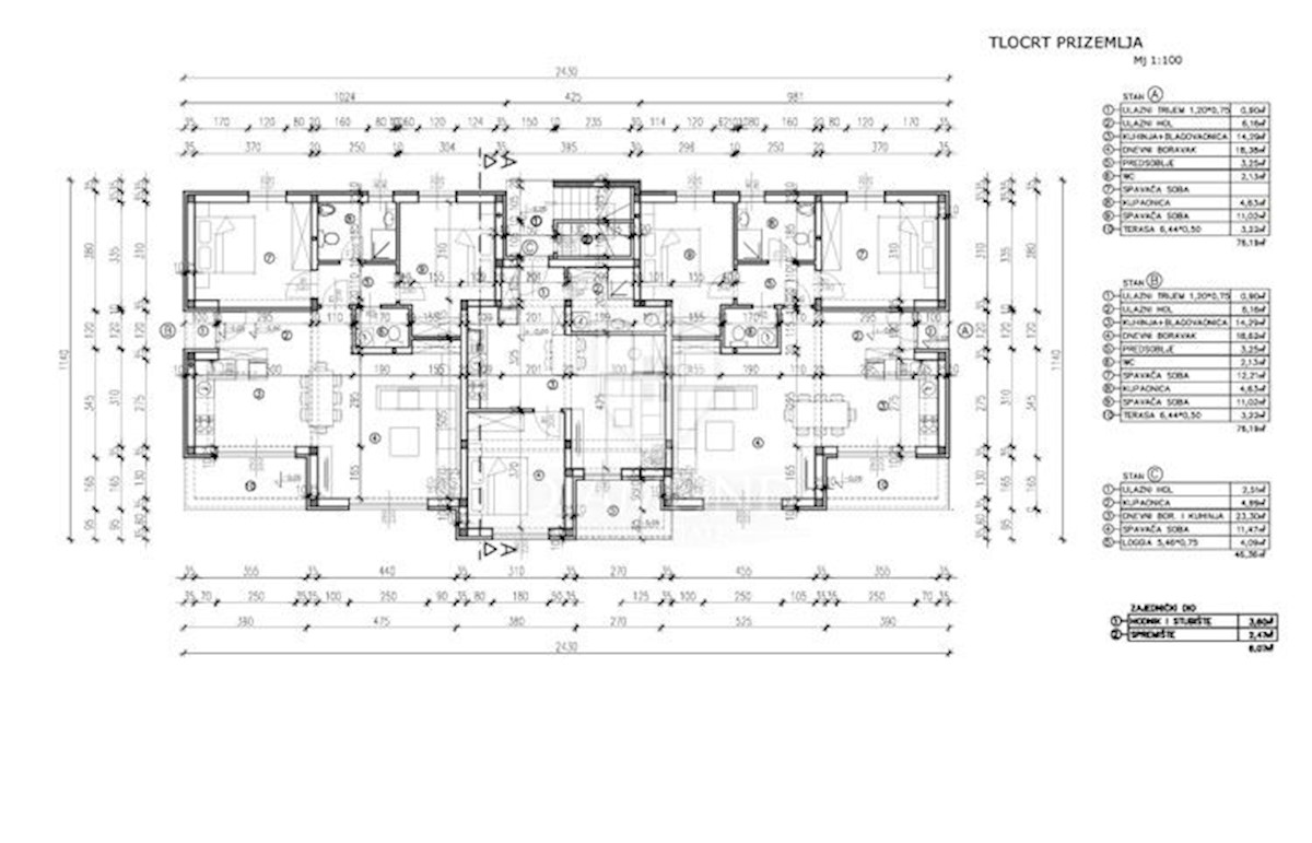 Appartamento Poreč, 76,19m2