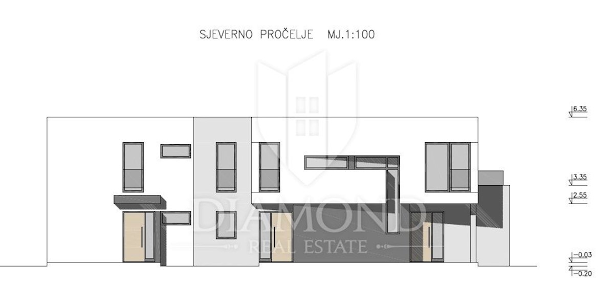 Umago, nuovo edificio! Casa moderna con piscina a 500 m dal mare!