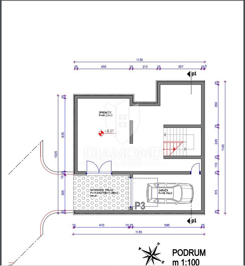 Casa di lusso in un tranquillo sobborgo di Pola su tre piani