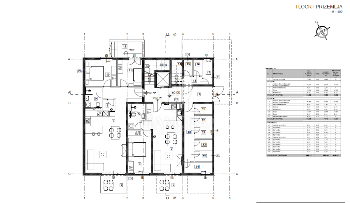 Appartamento Poreč, 95,58m2