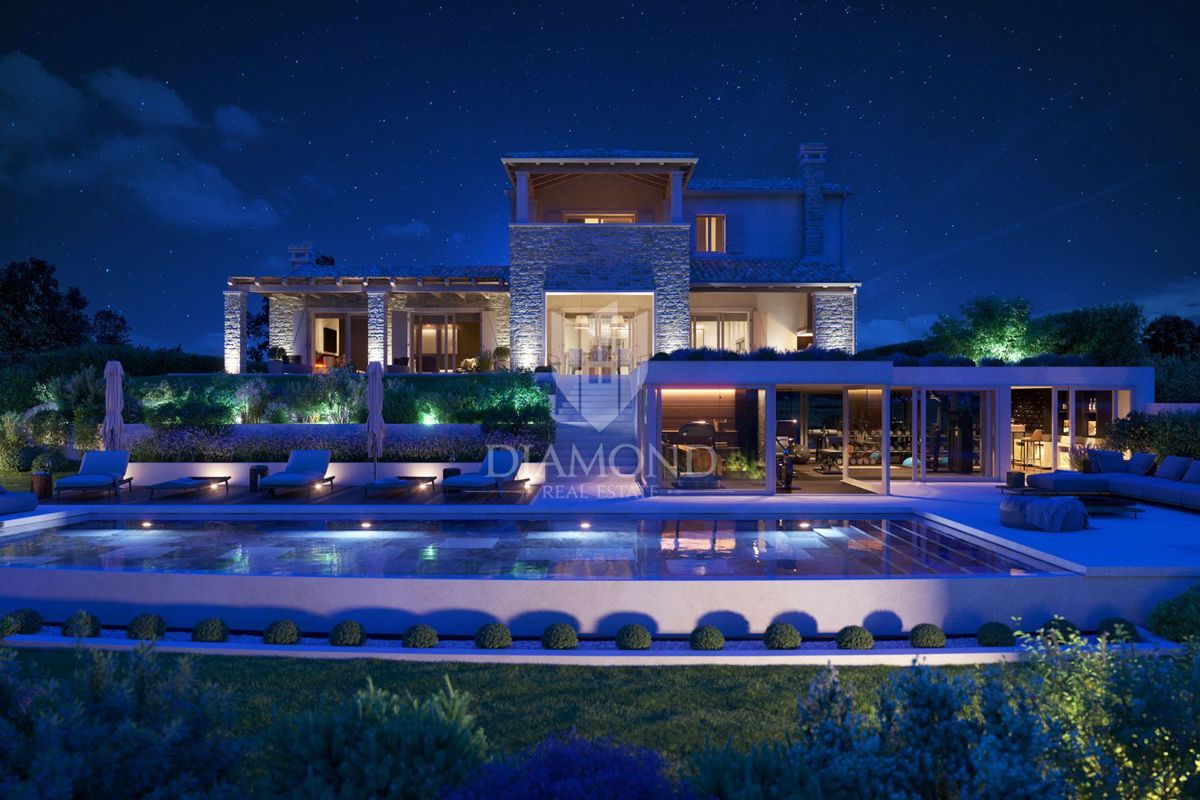 Grisignana, dintorni! Una bellissima villa con vista panoramica sul mare!