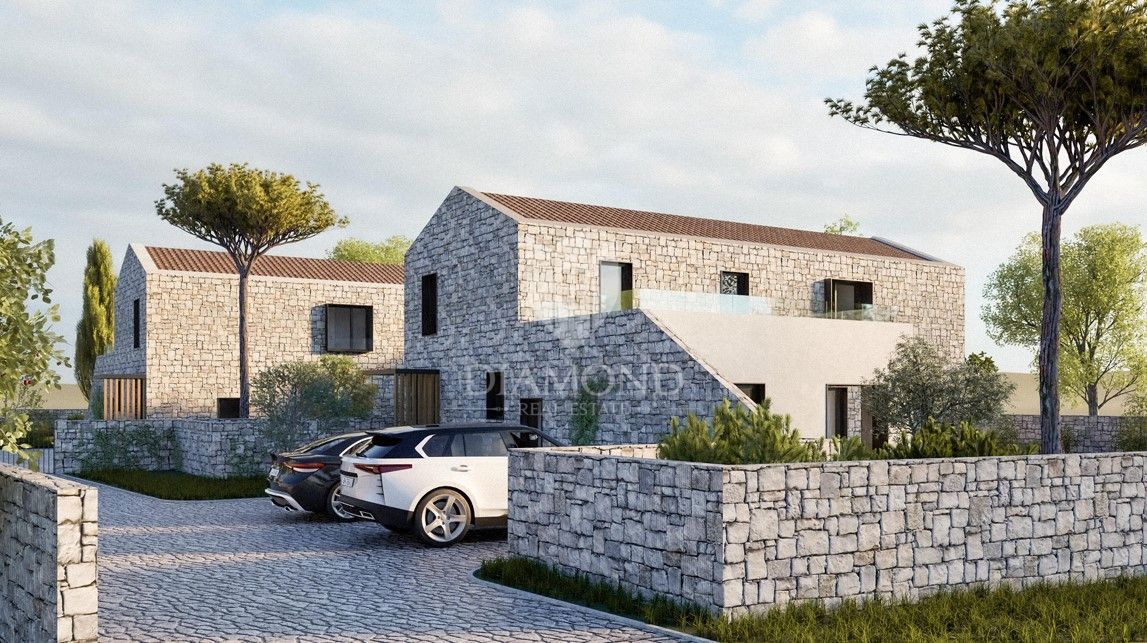 Barban, terreno con progetto in una posizione tranquilla