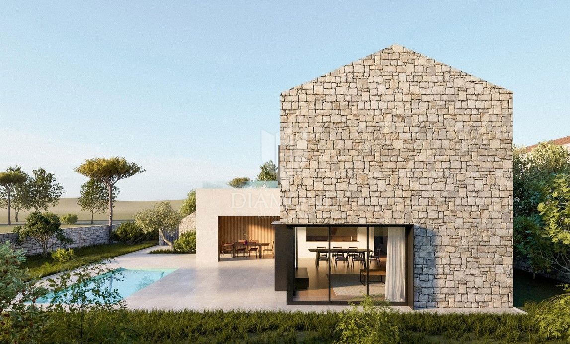 Barban, terreno con progetto in una posizione tranquilla