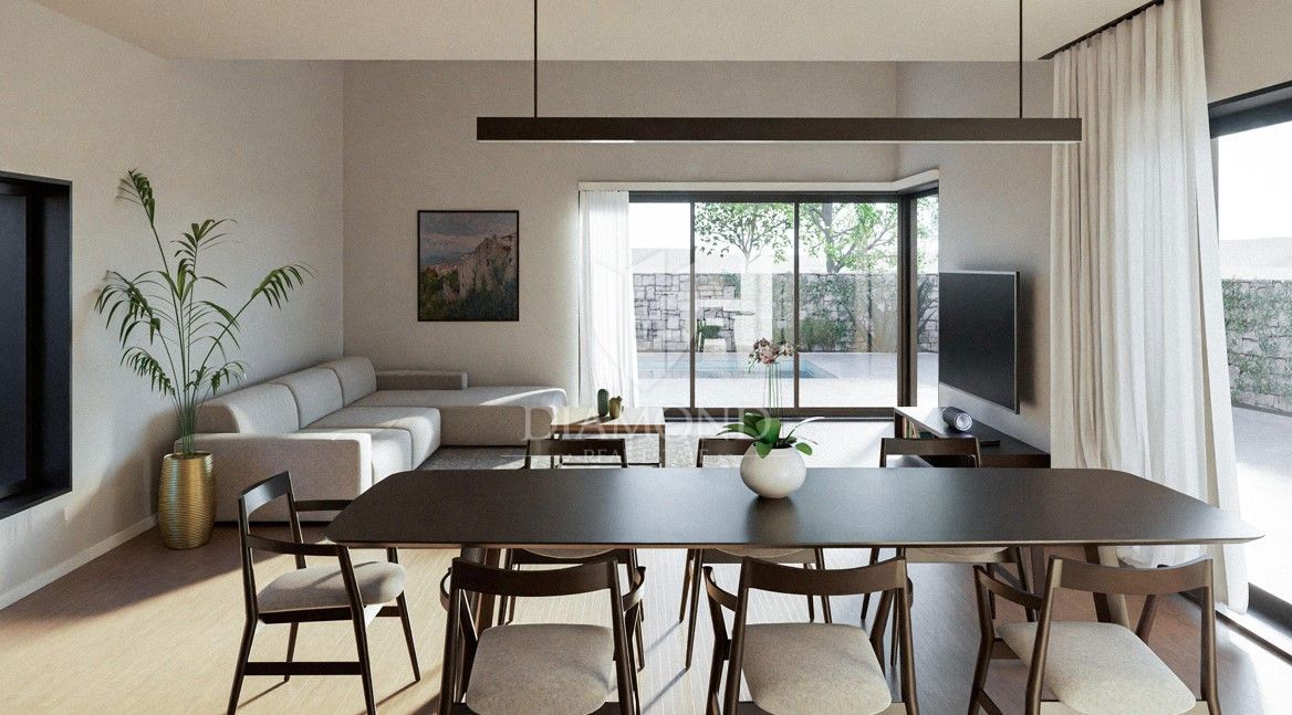 Barban, terreno con progetto in una posizione tranquilla