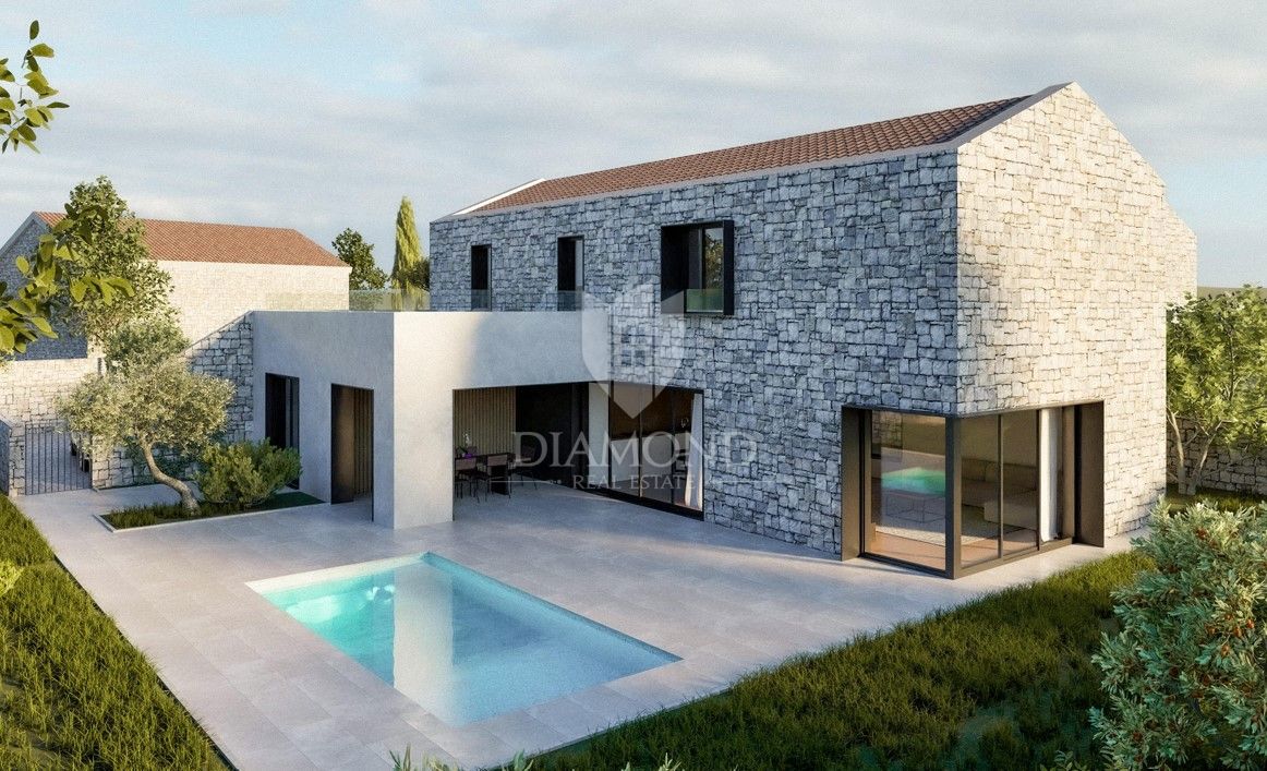 Barban, terreno con progetto in una posizione tranquilla