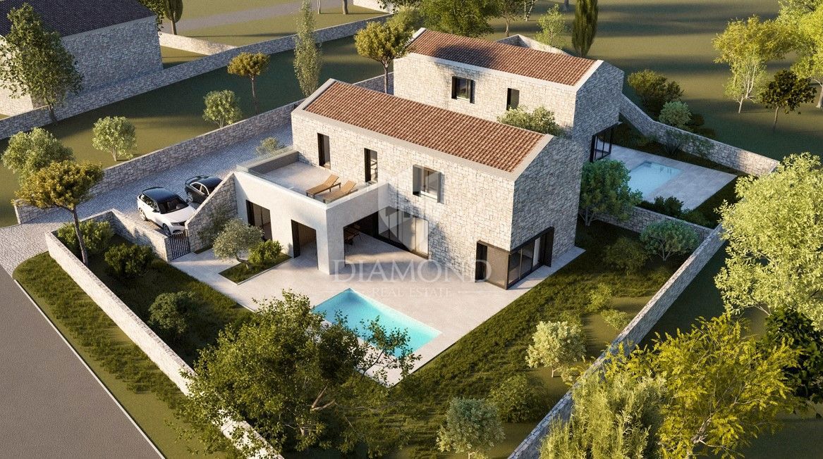 Barban, terreno con progetto in una posizione tranquilla