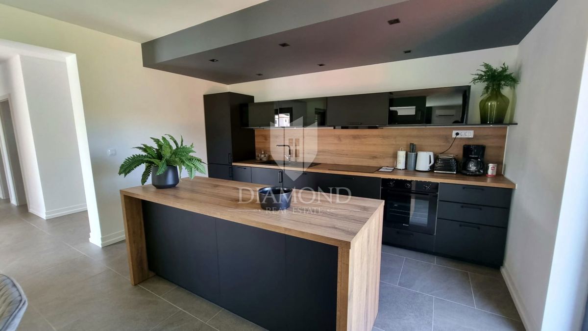 Labin, una bella casa a un piano con piscina