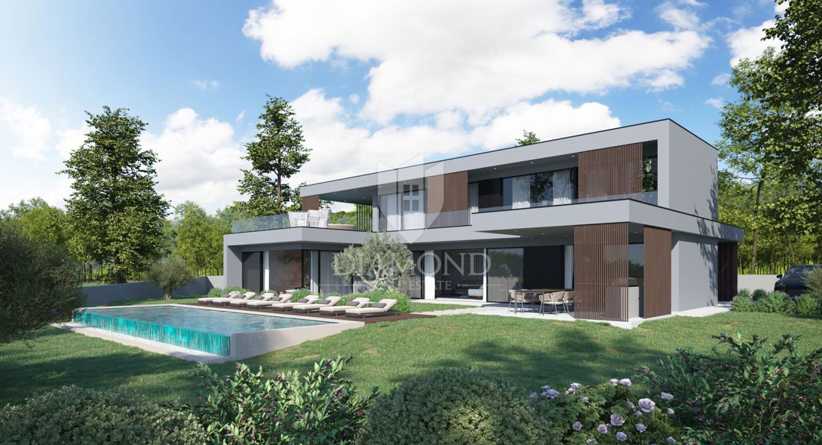 Labin, Rabac, terreno edificabile con vista mare