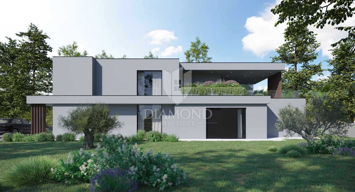 Labin, Rabac, terreno edificabile con vista mare