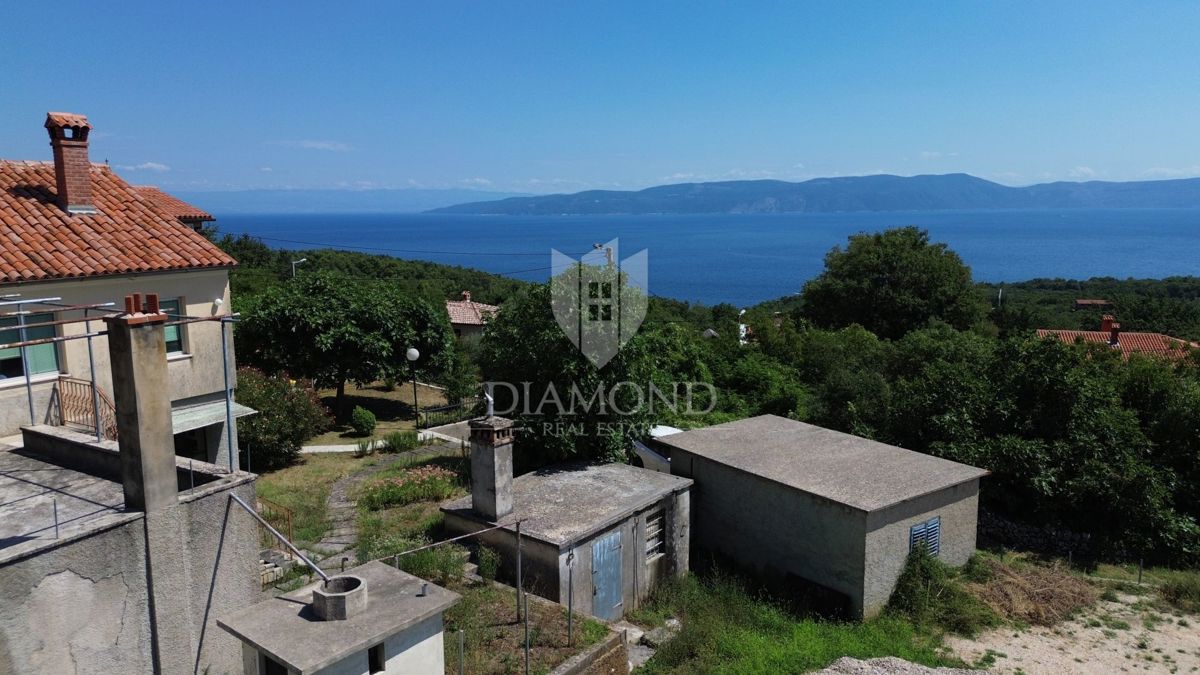 Albona, dintorni, casa per adattamento, vista mare