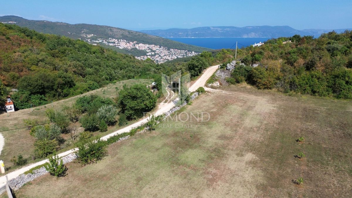 Labin, dintorni, casa con vista su Rabac