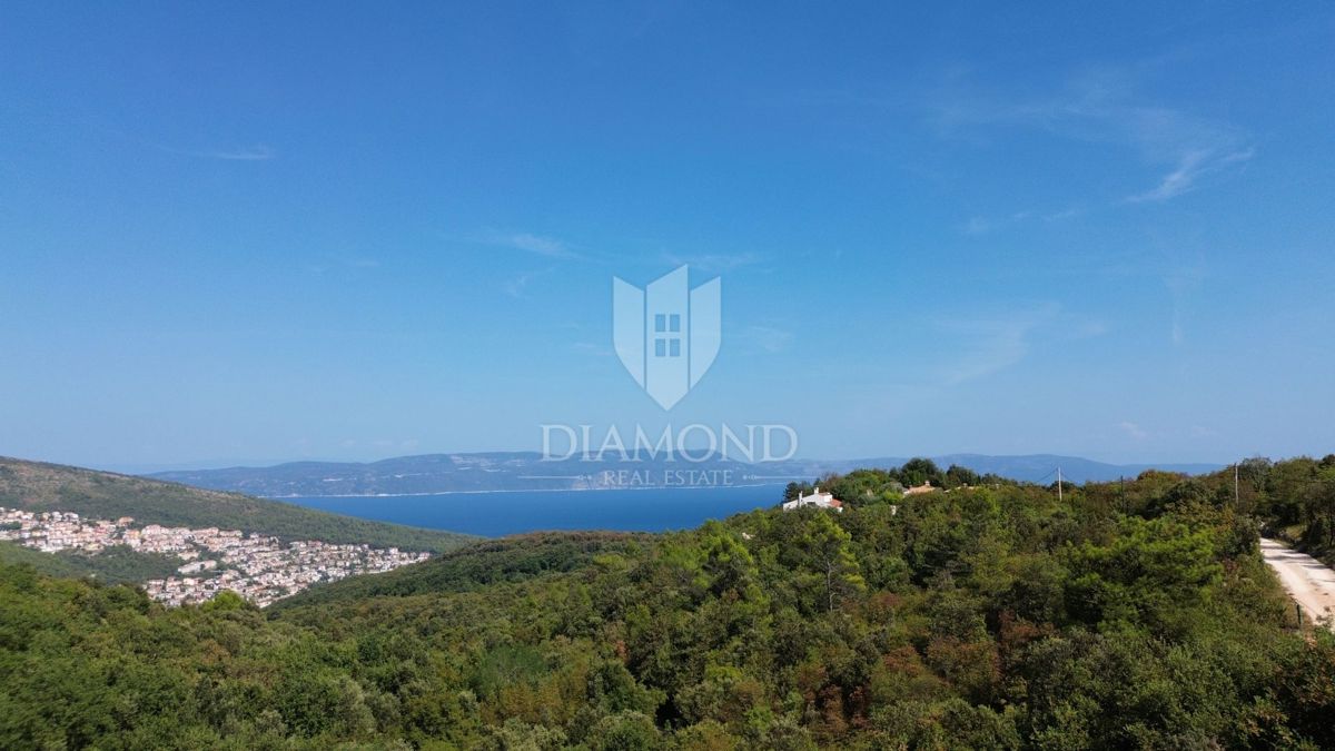 Labin, dintorni, casa con vista su Rabac