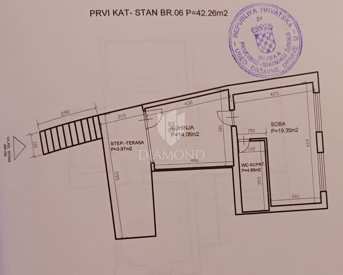 Fiume, Appartamento in una Posizione Eccellente