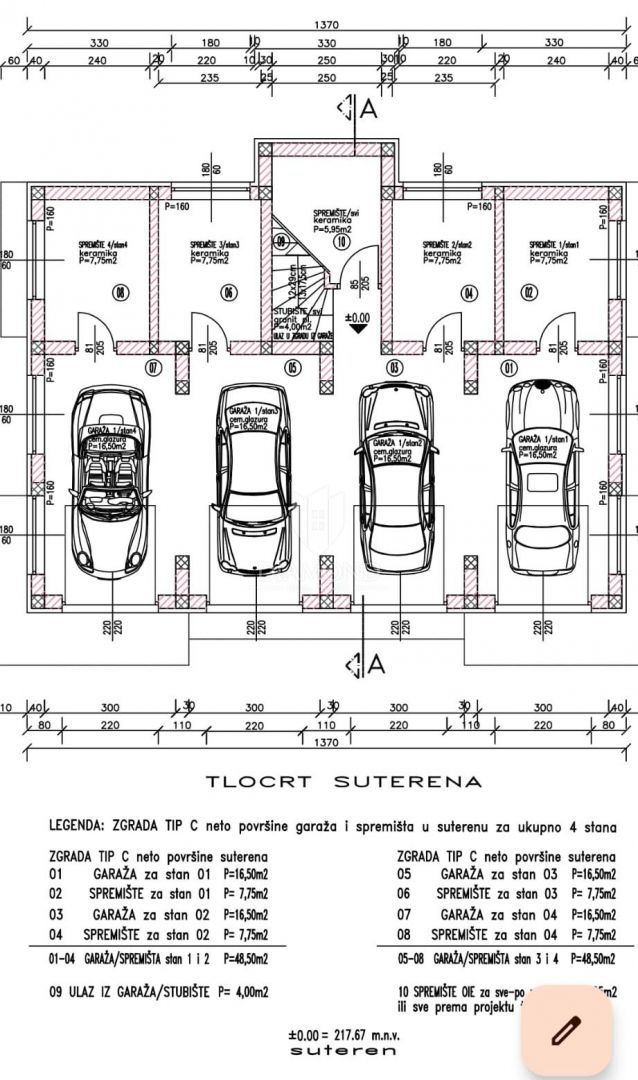 Bilocale in nuova palazzina con box auto