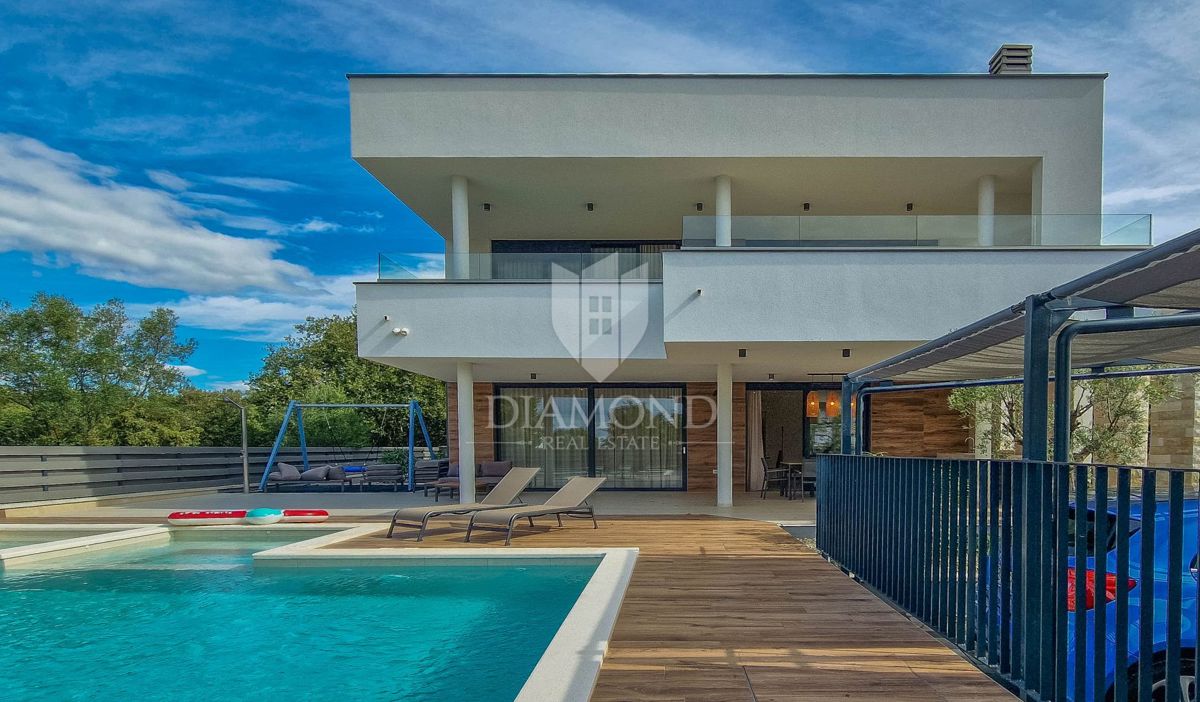 Fasana, dintorni, villa di lusso con vista, vicino alla spiaggia