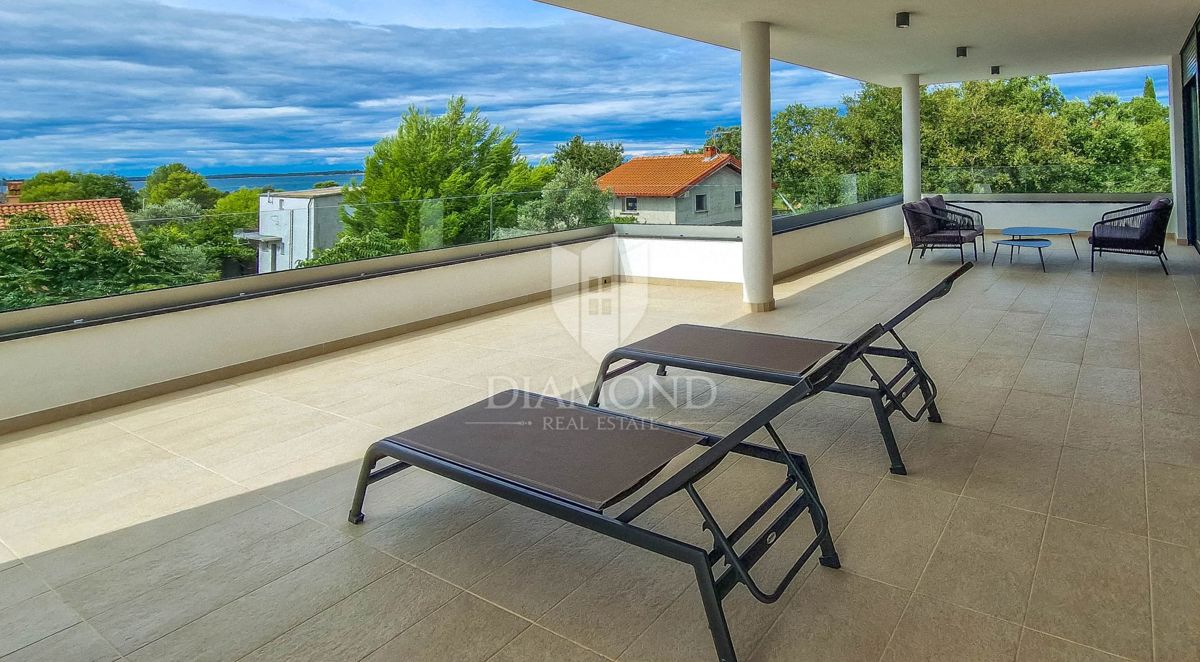 Fasana, dintorni, villa di lusso con vista, vicino alla spiaggia