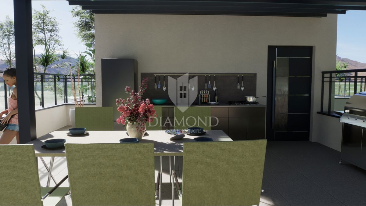 Parenzo, appartamento con terrazza sul tetto e ingresso privato