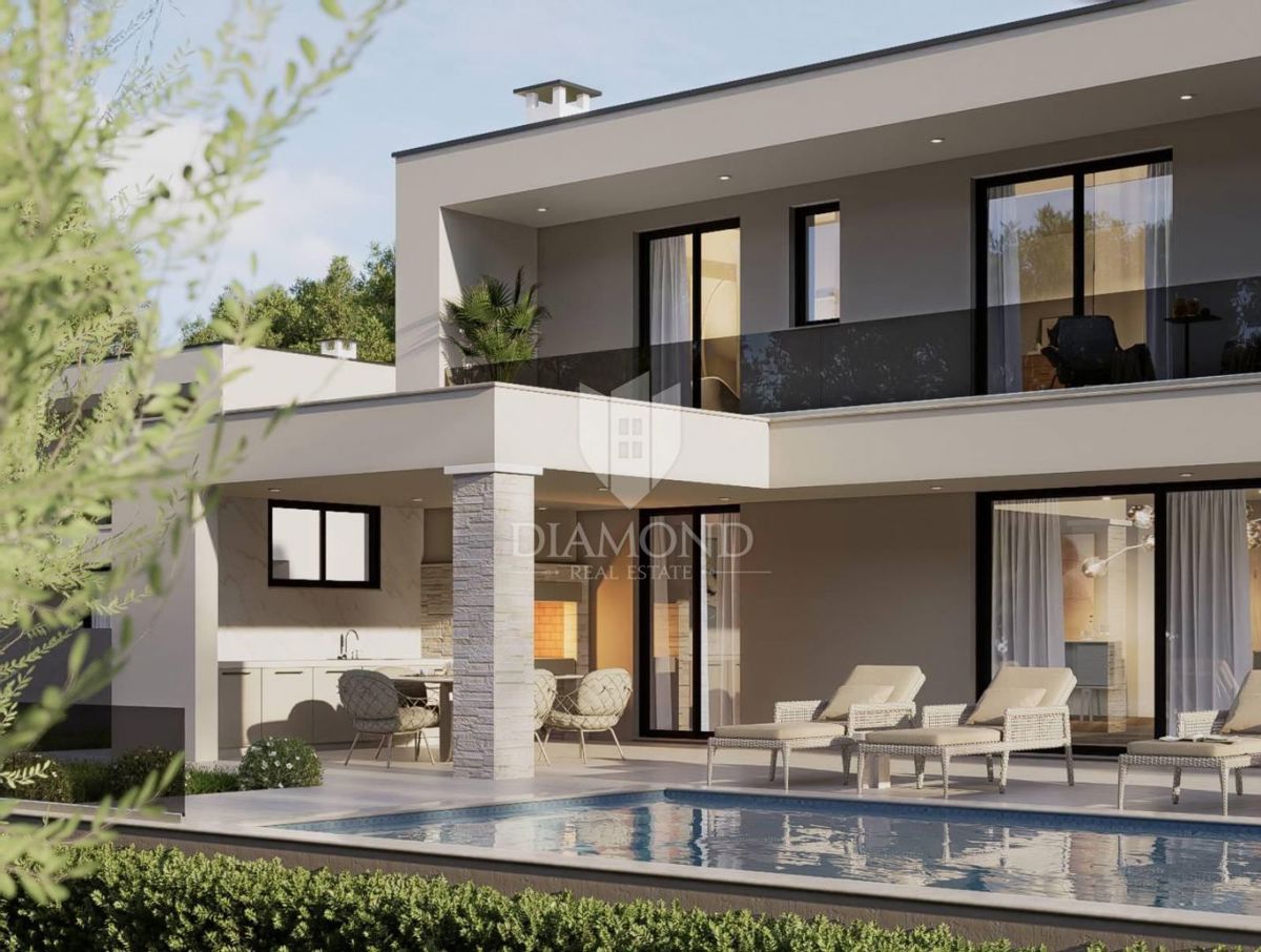 CASA IN COSTRUZIONE, VICINO AD ALBONA