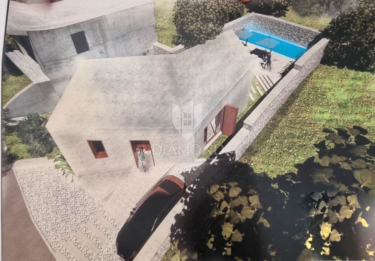 Rovigno, dintorni, terreno con progetto - OCCASIONE!!!