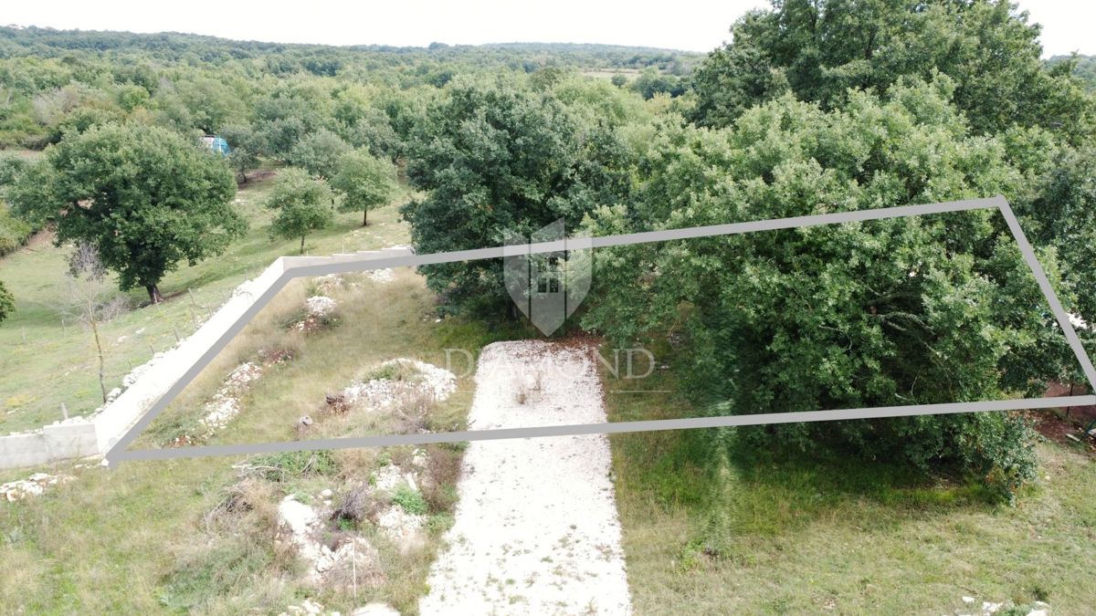 Sv. Lovreč – terreno 982 m² con permesso per villa e piscina