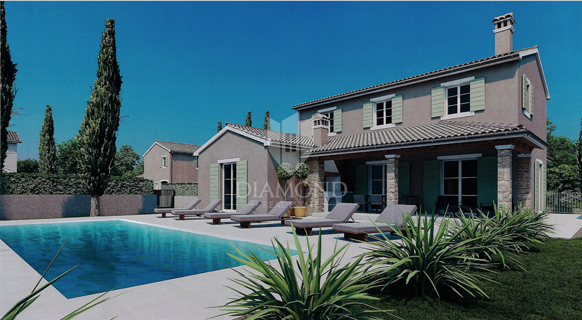 Sv. Lovreč – terreno 982 m² con permesso per villa e piscina