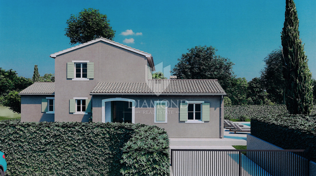 Sv. Lovreč – terreno 982 m² con permesso per villa e piscina