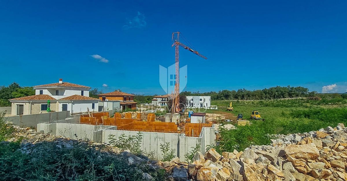 Istria, Kaštel, casa bifamiliare 160 m2 in costruzione 