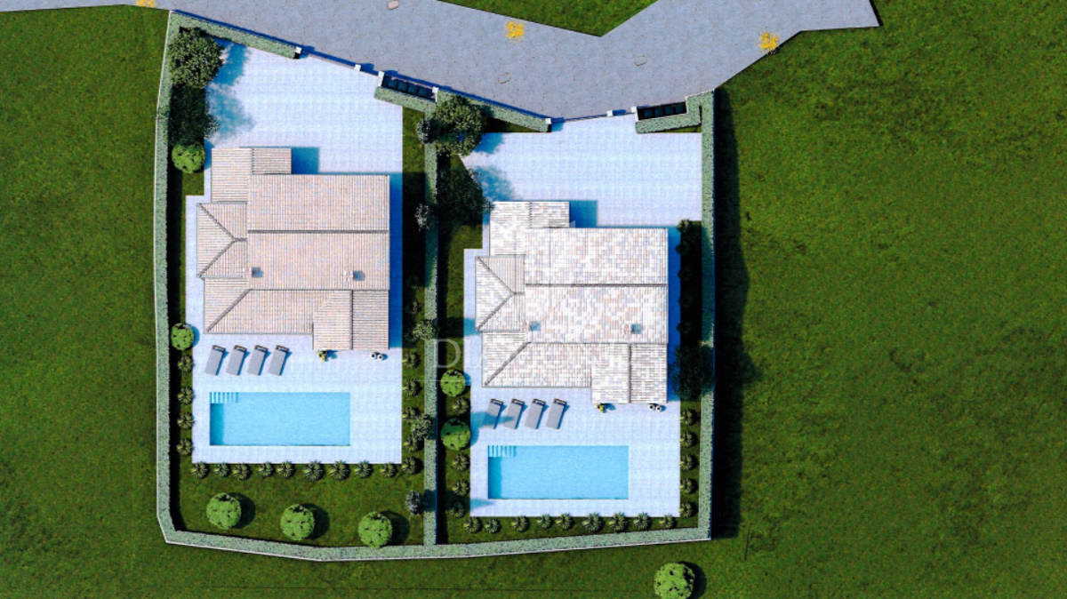 Parenzo dintorni – terreno 771 m² con permesso per villa e piscina