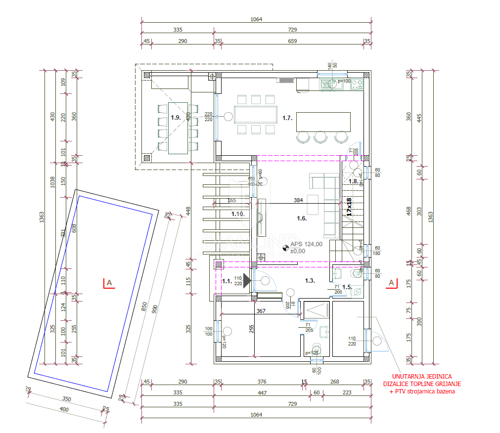 Žminj, dintorni, nuova casa con piscina in un idillio rurale