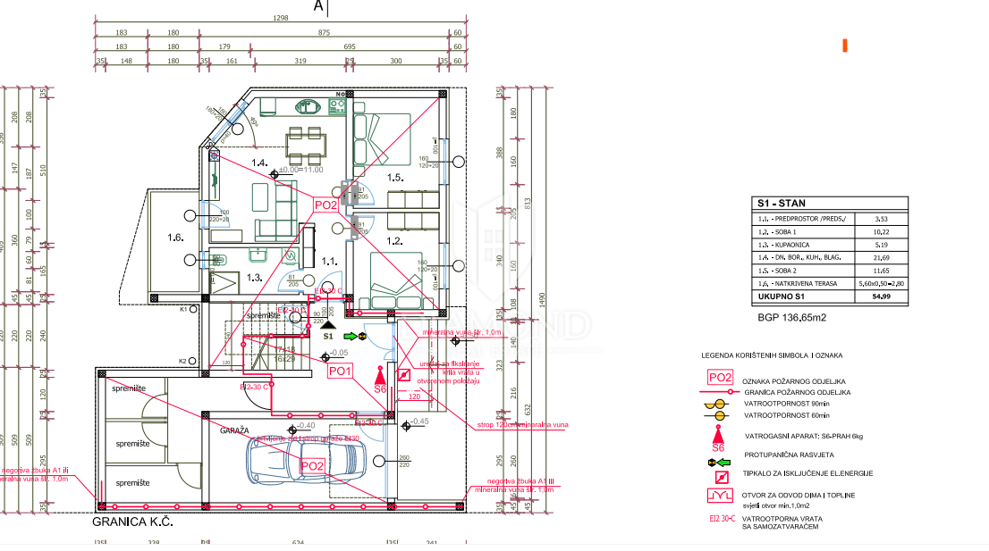 Nuova costruzione, appartamento al piano terra con 2 camere da letto - Valdebek! 