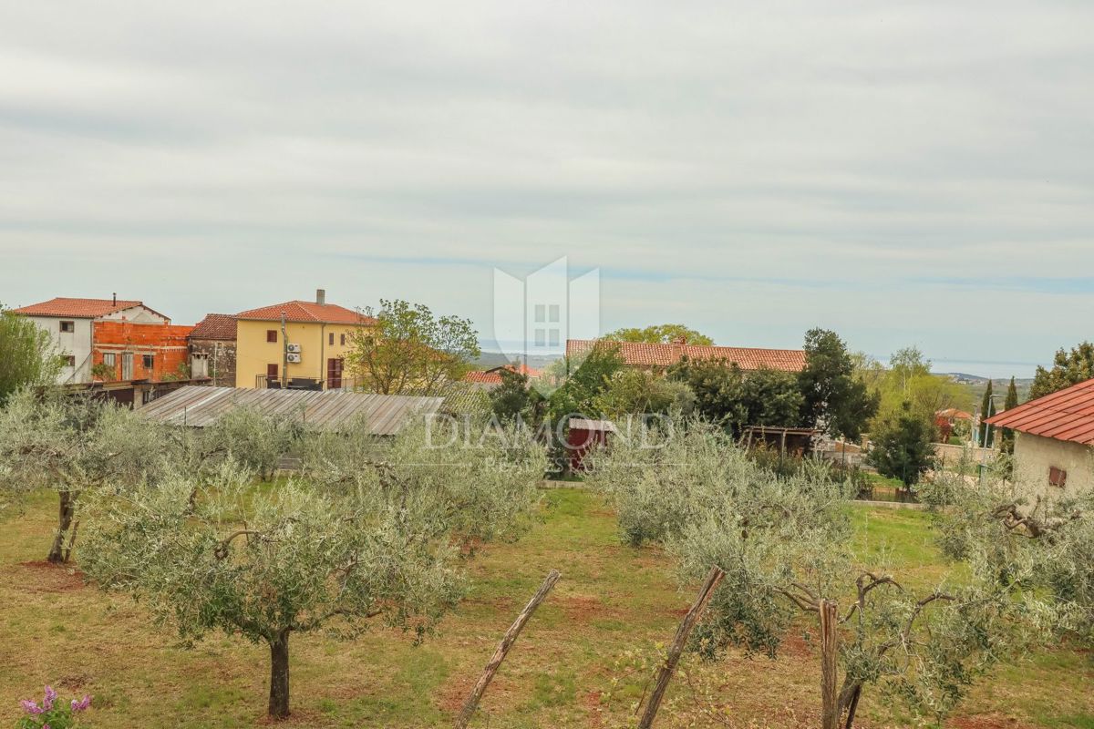 Parenzo, dintorni di case con ampio giardino e vista mare