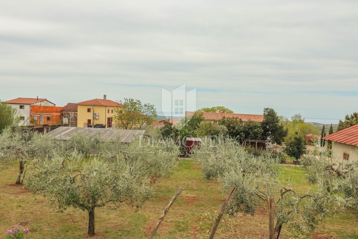 Parenzo, dintorni di case con ampio giardino e vista mare