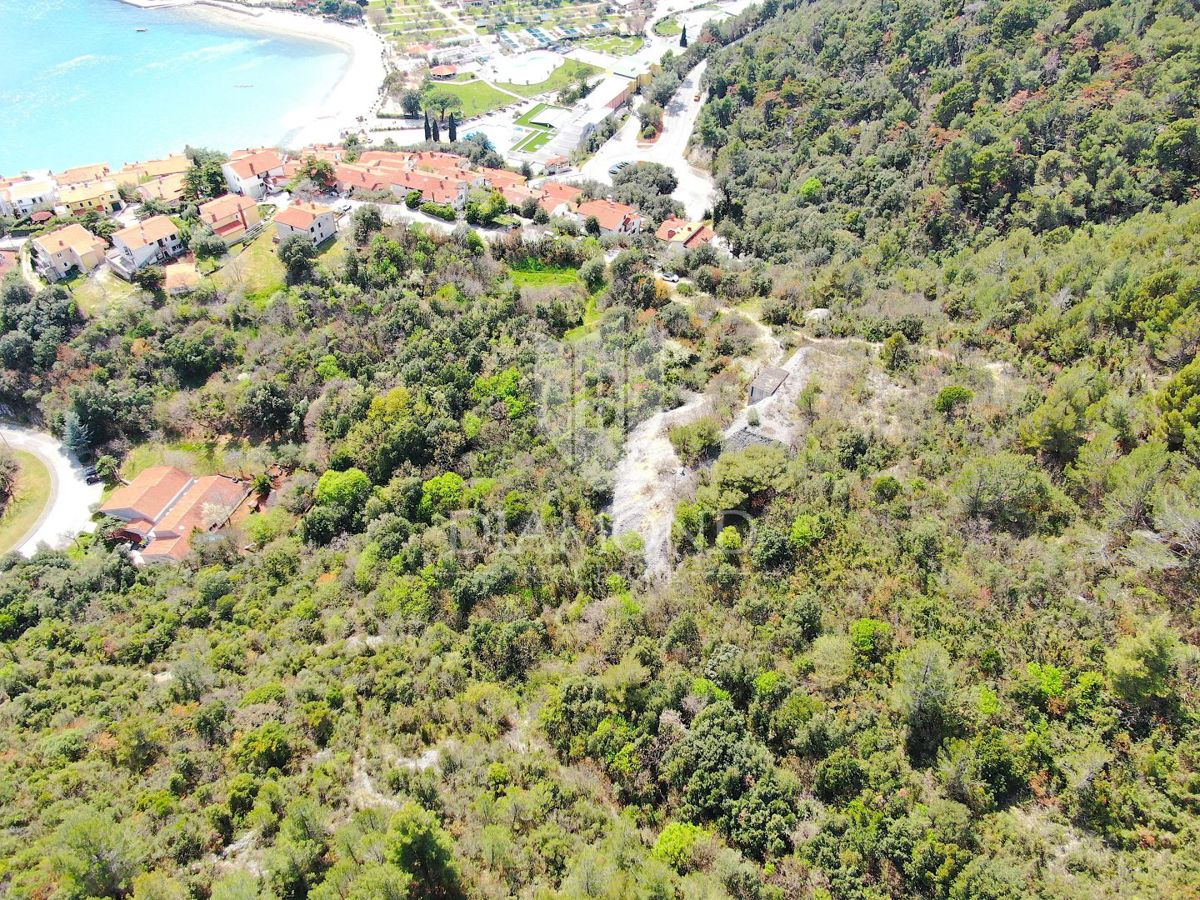 Rabac, terreno edificabile e costruzione di appartamenti, vista mare