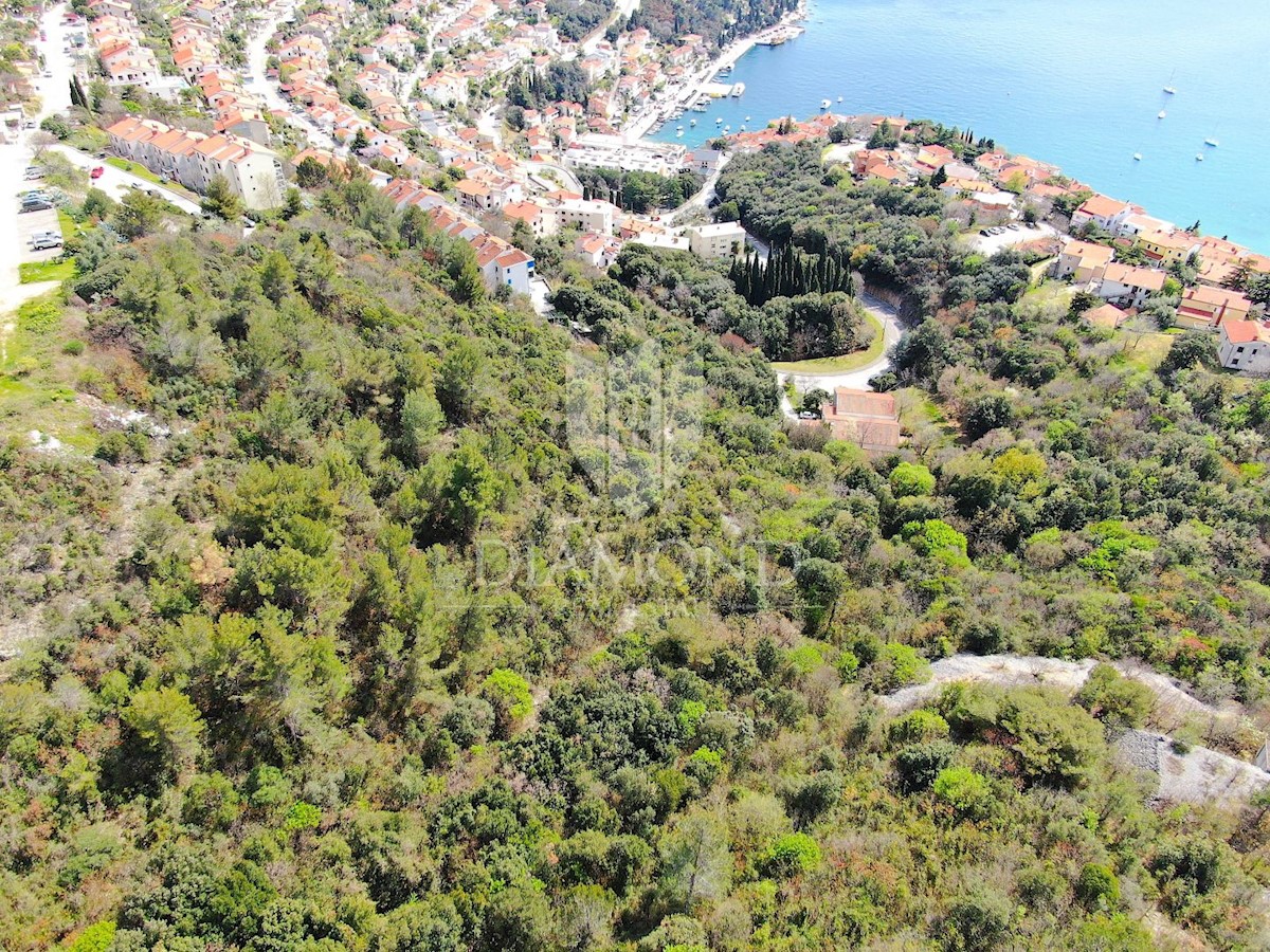 Rabac, terreno edificabile e costruzione di appartamenti, vista mare