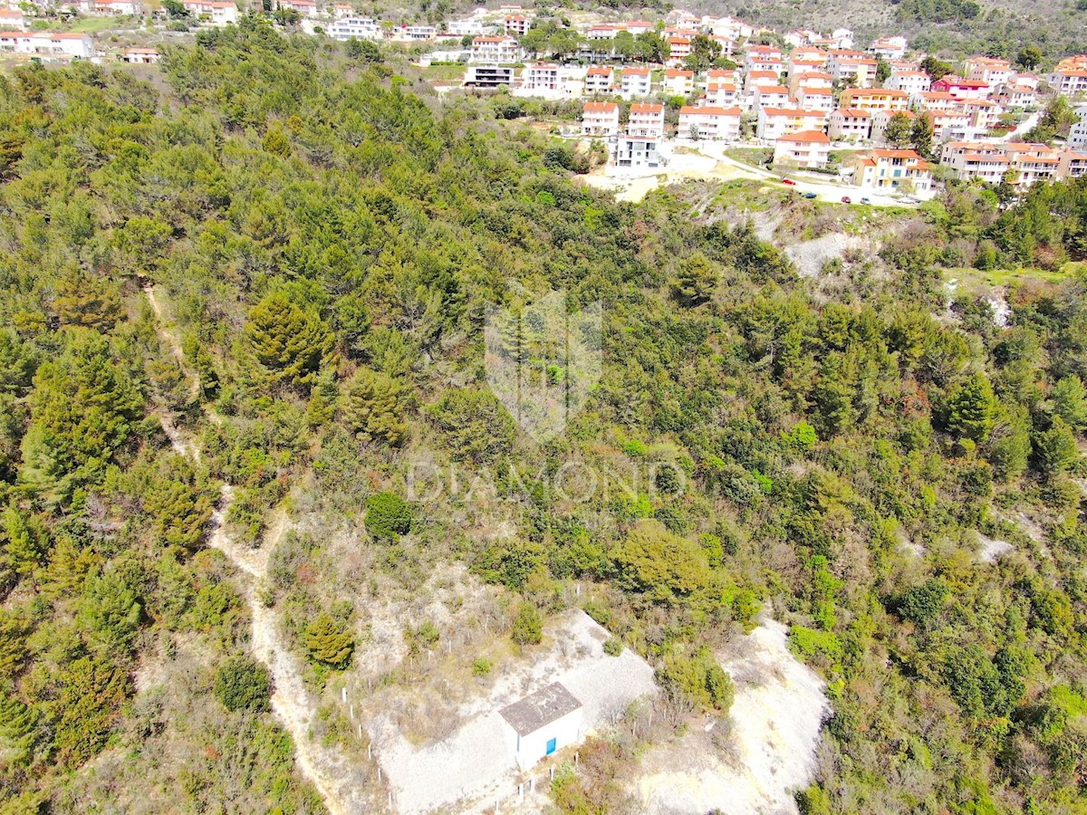 Rabac, terreno edificabile e costruzione di appartamenti, vista mare