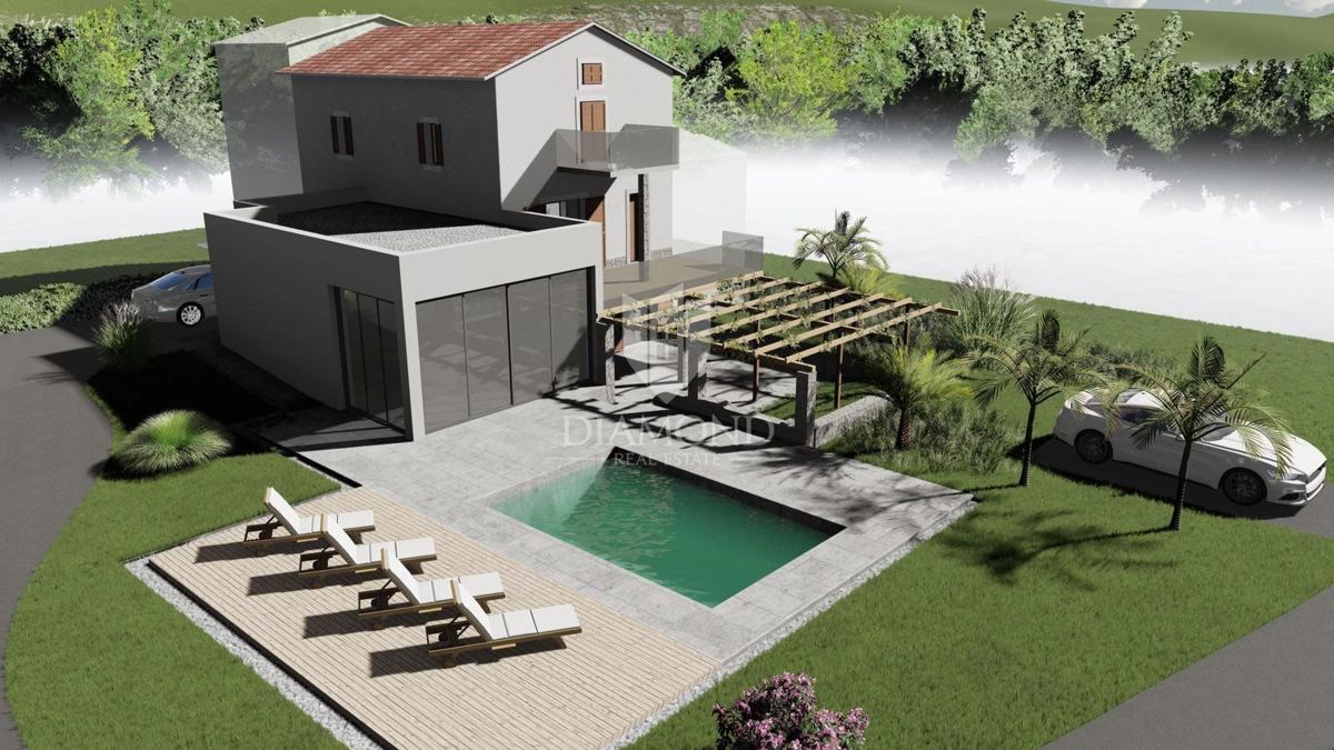 Zona di Umago, casa in pietra in una posizione tranquilla